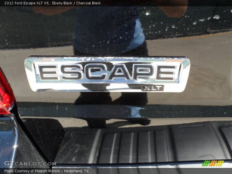 Ebony Black / Charcoal Black 2012 Ford Escape XLT V6