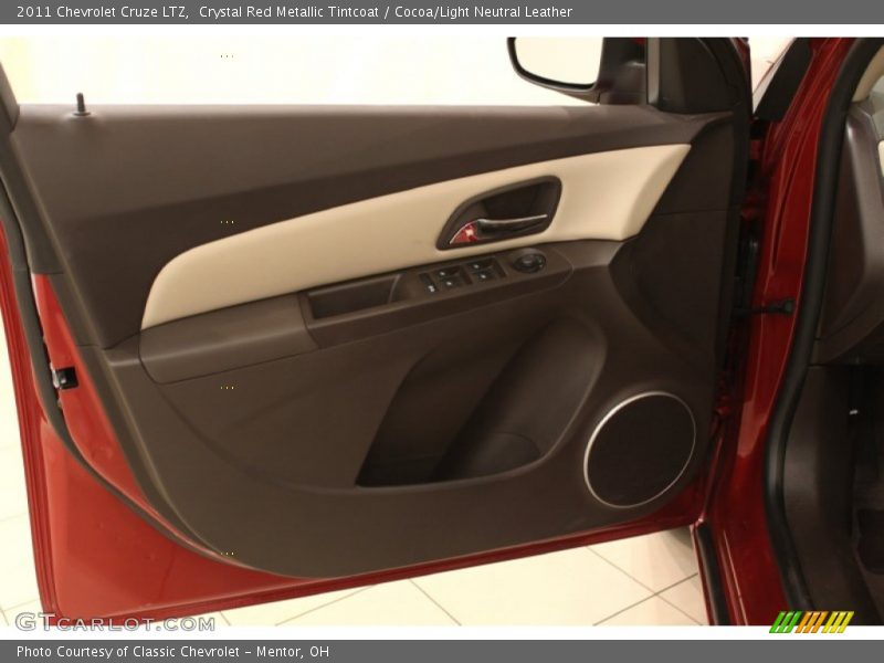 Crystal Red Metallic Tintcoat / Cocoa/Light Neutral Leather 2011 Chevrolet Cruze LTZ