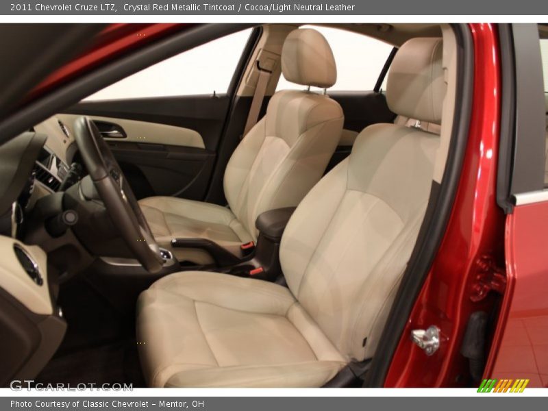 Crystal Red Metallic Tintcoat / Cocoa/Light Neutral Leather 2011 Chevrolet Cruze LTZ