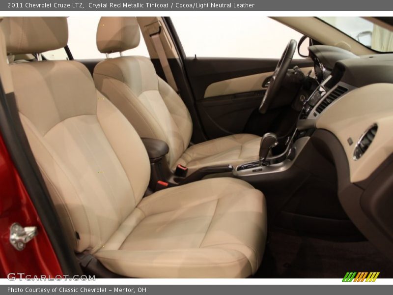 Crystal Red Metallic Tintcoat / Cocoa/Light Neutral Leather 2011 Chevrolet Cruze LTZ