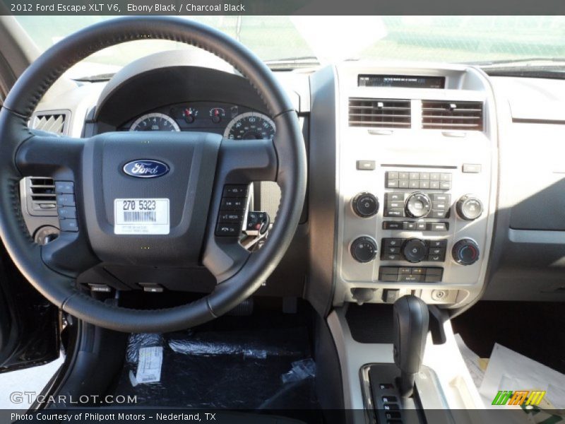 Ebony Black / Charcoal Black 2012 Ford Escape XLT V6
