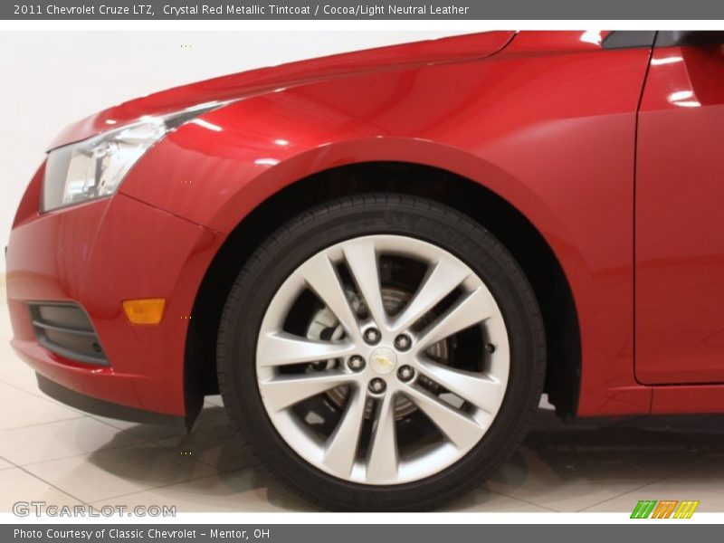 Crystal Red Metallic Tintcoat / Cocoa/Light Neutral Leather 2011 Chevrolet Cruze LTZ