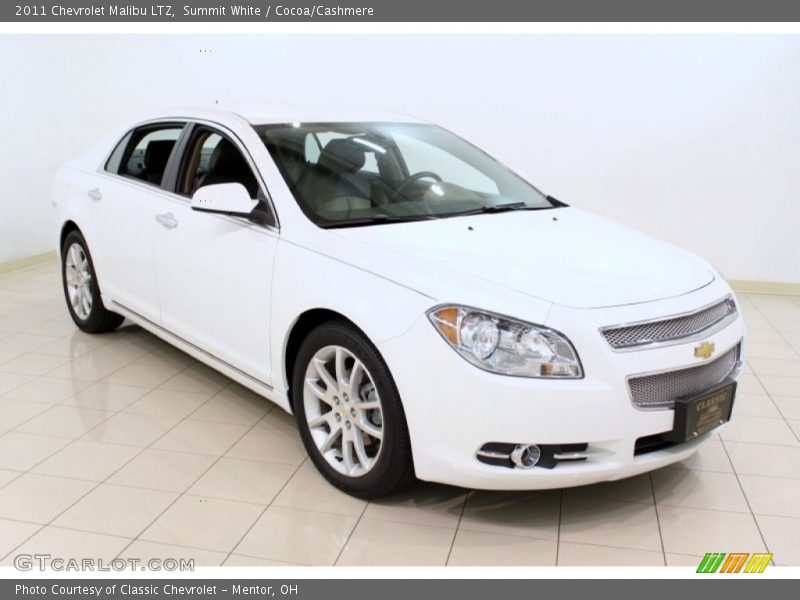 Summit White / Cocoa/Cashmere 2011 Chevrolet Malibu LTZ