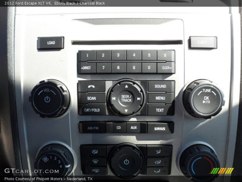 Controls of 2012 Escape XLT V6