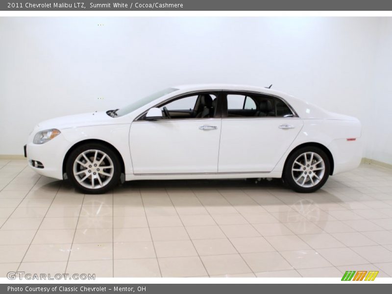 Summit White / Cocoa/Cashmere 2011 Chevrolet Malibu LTZ