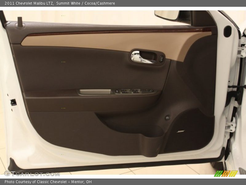 Summit White / Cocoa/Cashmere 2011 Chevrolet Malibu LTZ
