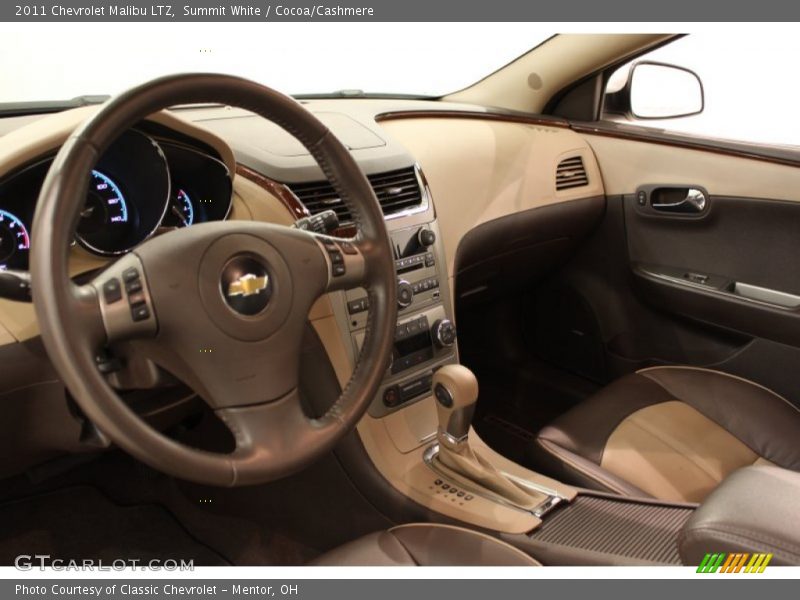Summit White / Cocoa/Cashmere 2011 Chevrolet Malibu LTZ