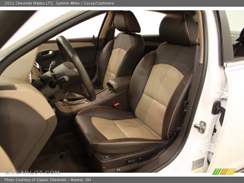 Summit White / Cocoa/Cashmere 2011 Chevrolet Malibu LTZ