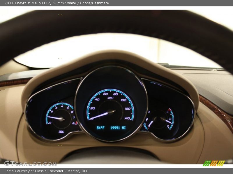 Summit White / Cocoa/Cashmere 2011 Chevrolet Malibu LTZ