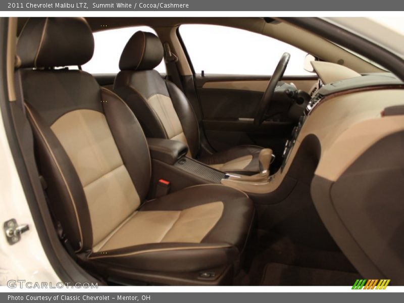 Summit White / Cocoa/Cashmere 2011 Chevrolet Malibu LTZ