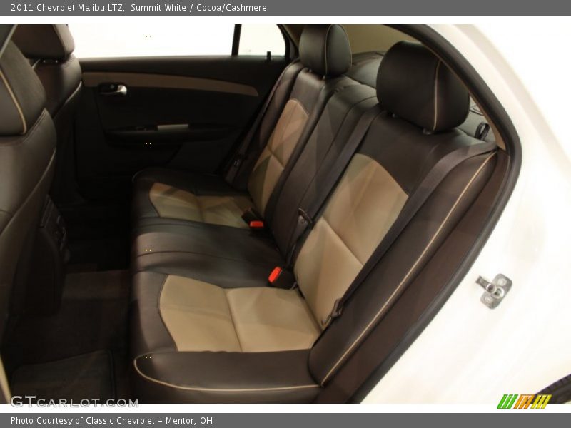 Summit White / Cocoa/Cashmere 2011 Chevrolet Malibu LTZ