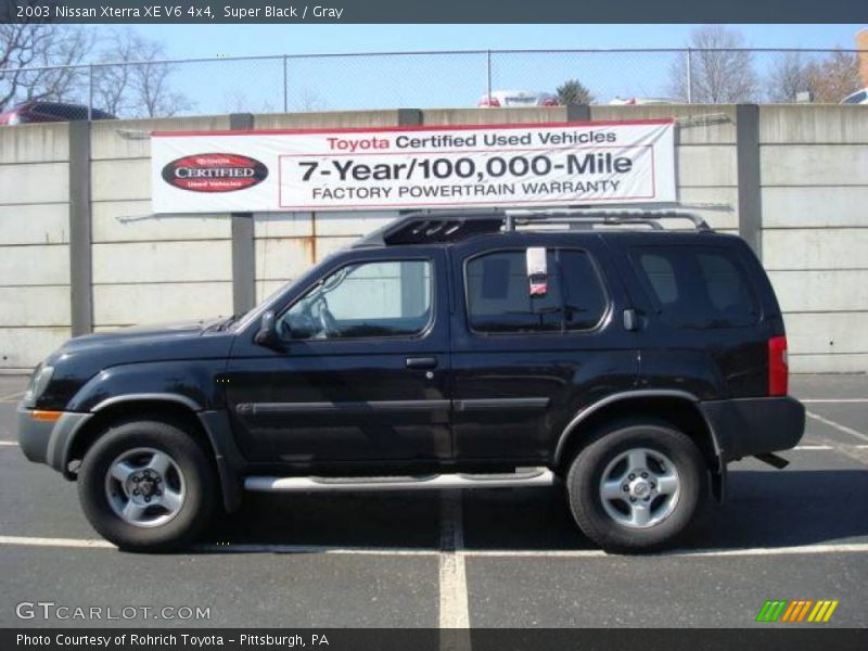 Super Black / Gray 2003 Nissan Xterra XE V6 4x4