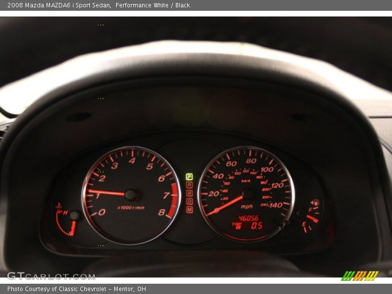 Performance White / Black 2008 Mazda MAZDA6 i Sport Sedan