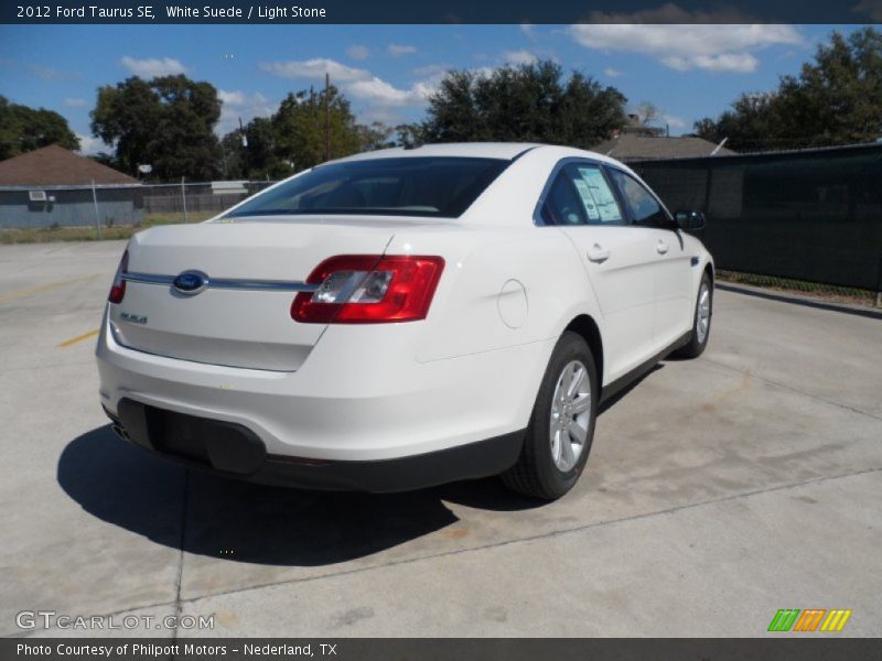 White Suede / Light Stone 2012 Ford Taurus SE