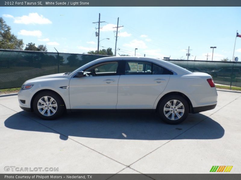 White Suede / Light Stone 2012 Ford Taurus SE