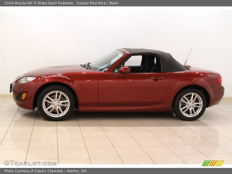 Copper Red Mica / Black 2009 Mazda MX-5 Miata Sport Roadster