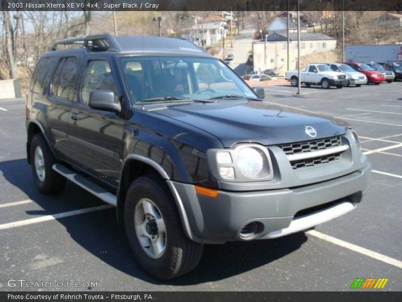 Super Black / Gray 2003 Nissan Xterra XE V6 4x4