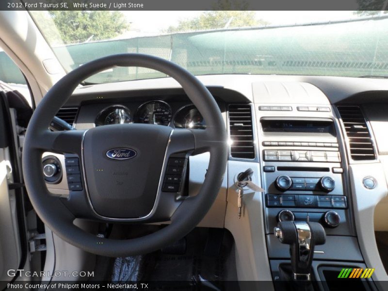 White Suede / Light Stone 2012 Ford Taurus SE