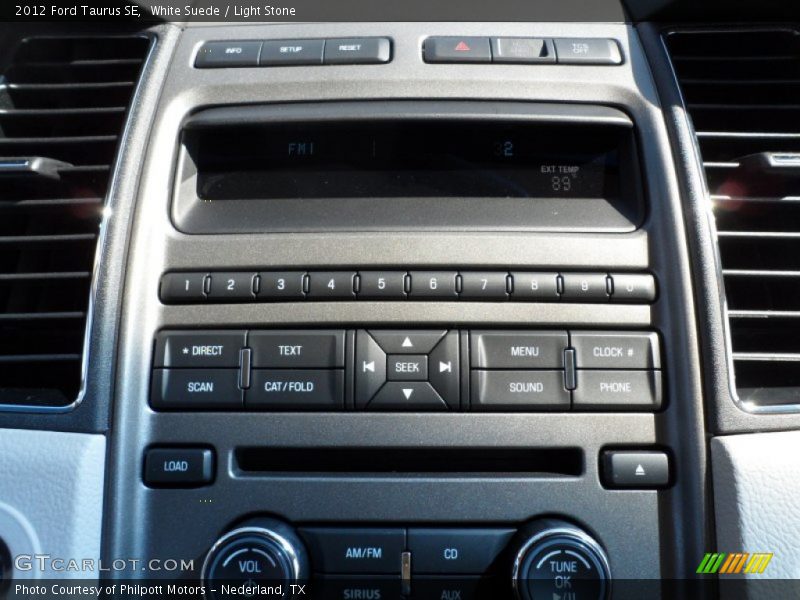 Controls of 2012 Taurus SE