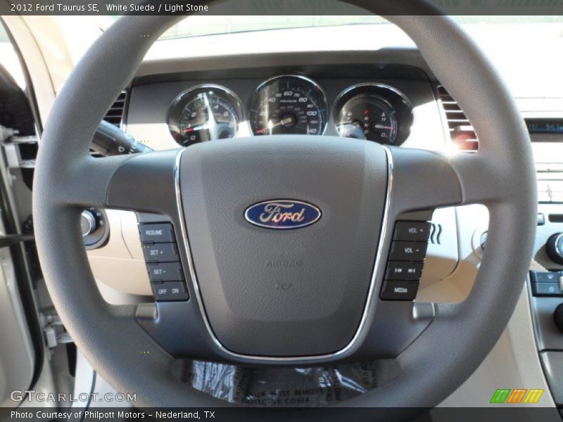White Suede / Light Stone 2012 Ford Taurus SE