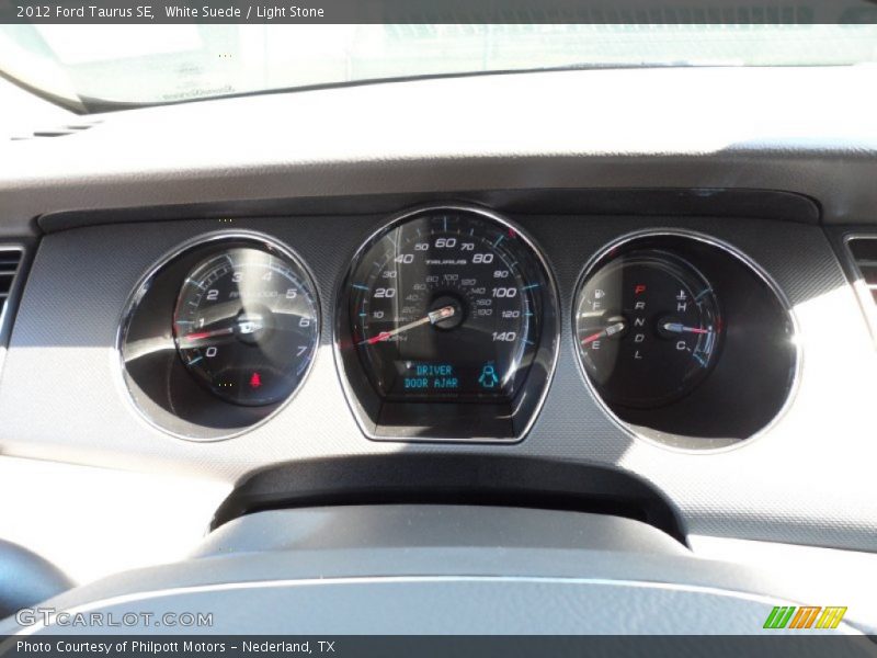 White Suede / Light Stone 2012 Ford Taurus SE