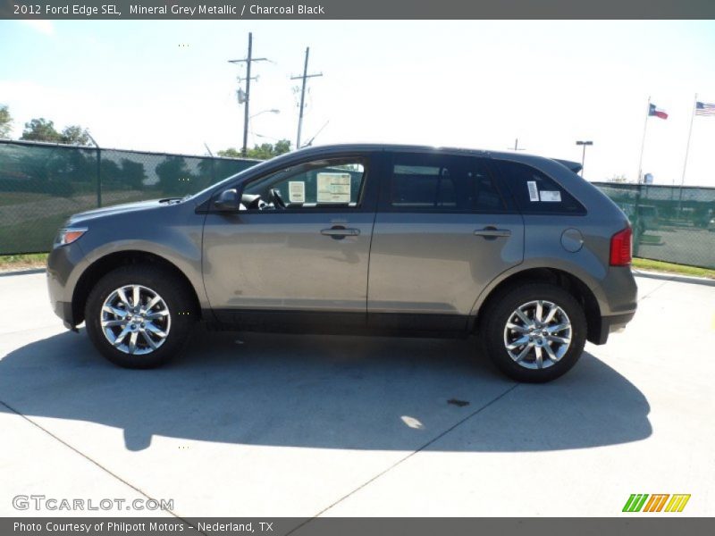 Mineral Grey Metallic / Charcoal Black 2012 Ford Edge SEL