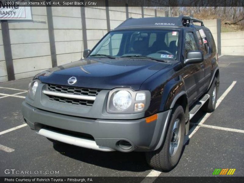 Super Black / Gray 2003 Nissan Xterra XE V6 4x4