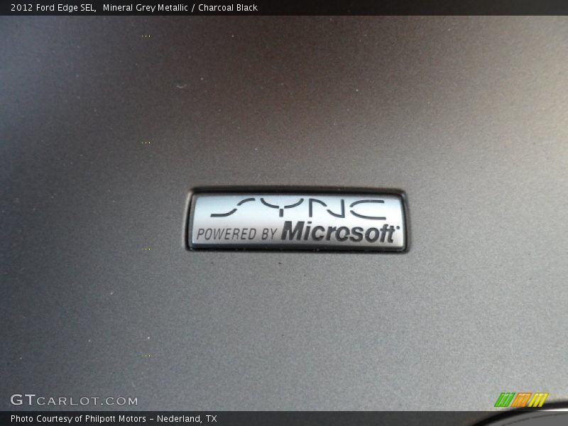 Mineral Grey Metallic / Charcoal Black 2012 Ford Edge SEL