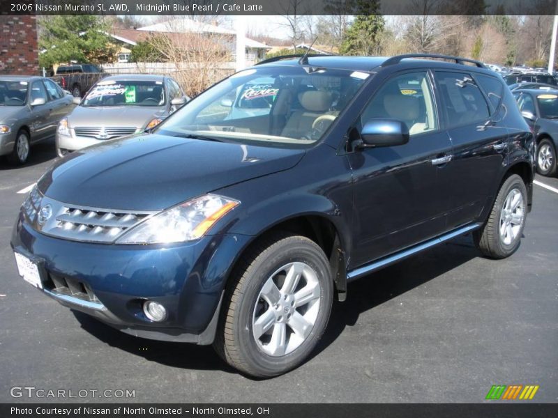 Midnight Blue Pearl / Cafe Latte 2006 Nissan Murano SL AWD