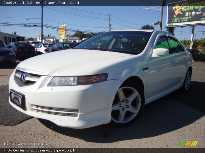 White Diamond Pearl / Camel 2006 Acura TL 3.2