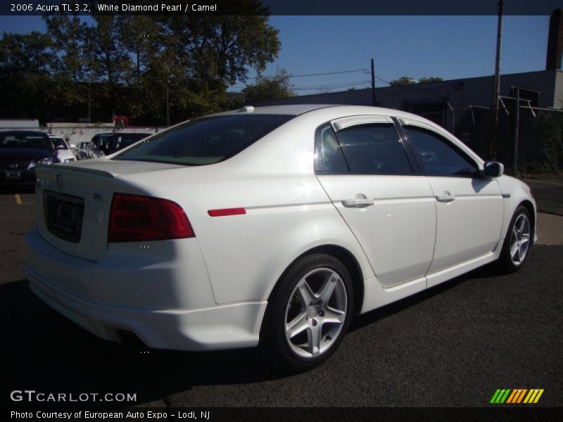 White Diamond Pearl / Camel 2006 Acura TL 3.2