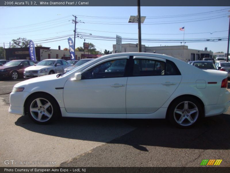 White Diamond Pearl / Camel 2006 Acura TL 3.2