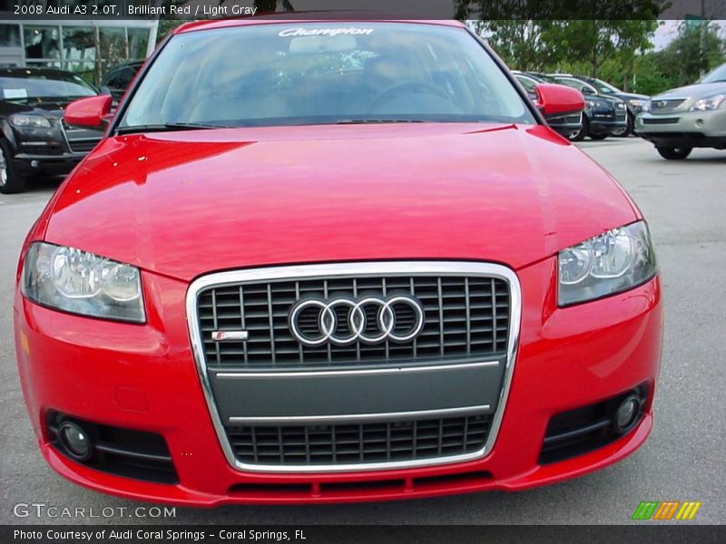 Brilliant Red / Light Gray 2008 Audi A3 2.0T