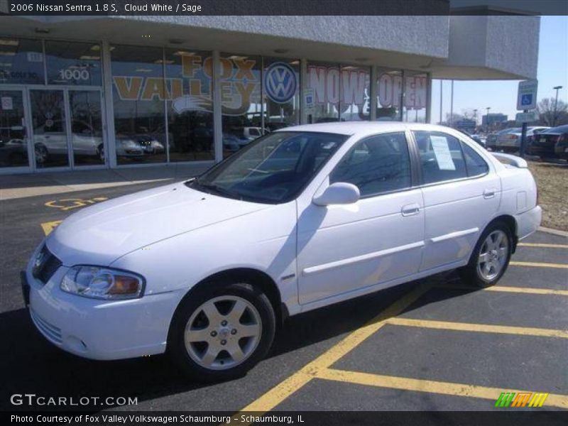 Cloud White / Sage 2006 Nissan Sentra 1.8 S