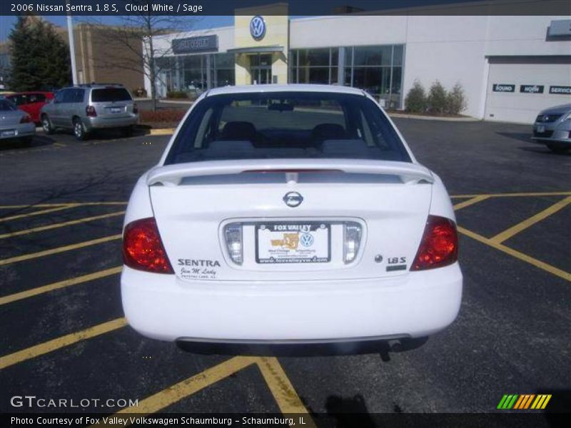 Cloud White / Sage 2006 Nissan Sentra 1.8 S