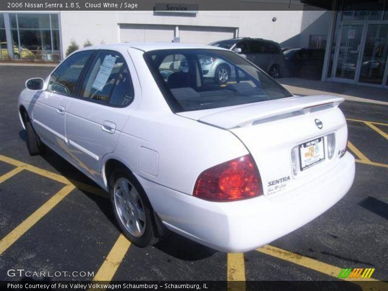 Cloud White / Sage 2006 Nissan Sentra 1.8 S