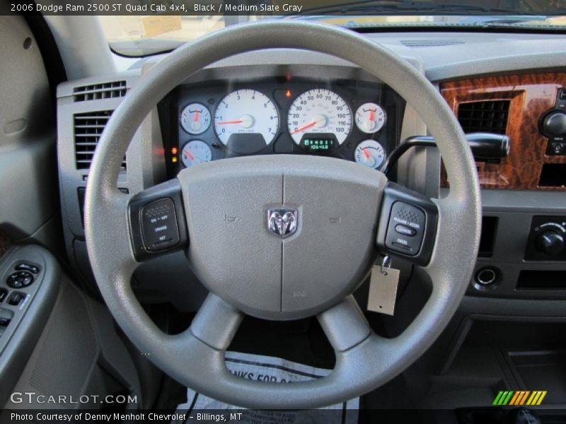 Black / Medium Slate Gray 2006 Dodge Ram 2500 ST Quad Cab 4x4