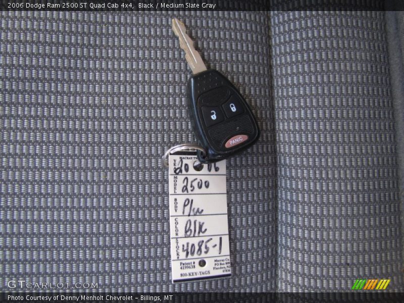 Black / Medium Slate Gray 2006 Dodge Ram 2500 ST Quad Cab 4x4