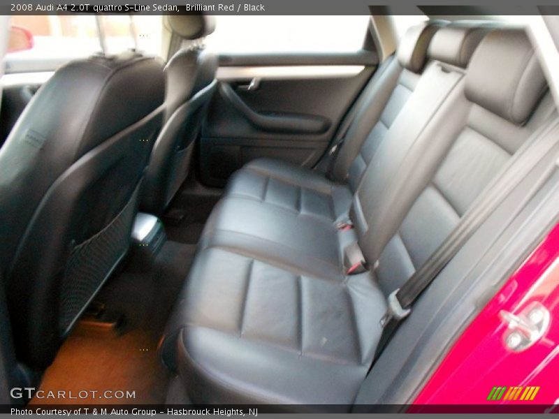 Brilliant Red / Black 2008 Audi A4 2.0T quattro S-Line Sedan