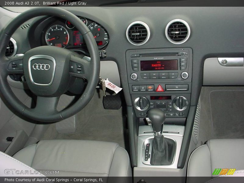 Brilliant Red / Light Gray 2008 Audi A3 2.0T