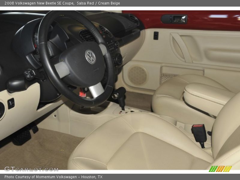  2008 New Beetle SE Coupe Cream Beige Interior
