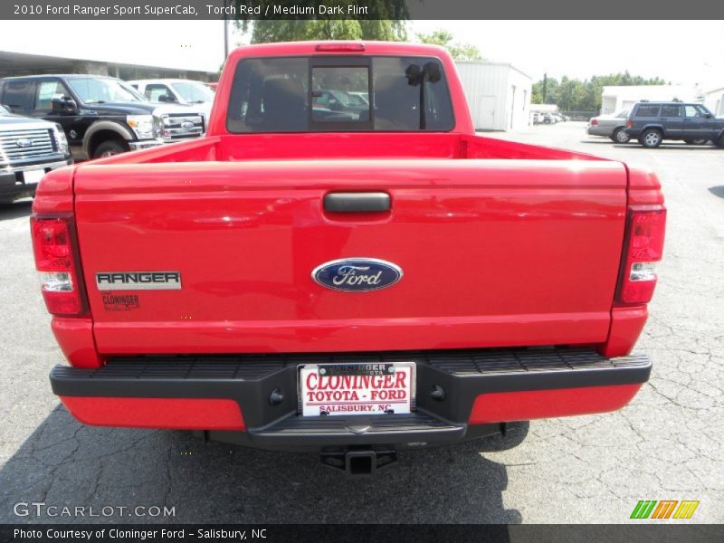 Torch Red / Medium Dark Flint 2010 Ford Ranger Sport SuperCab