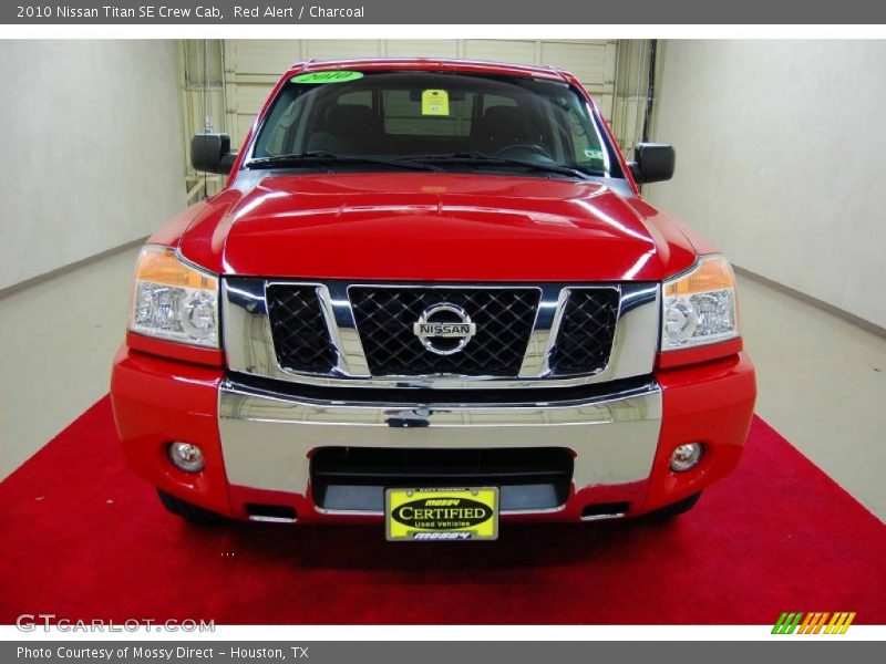 Red Alert / Charcoal 2010 Nissan Titan SE Crew Cab