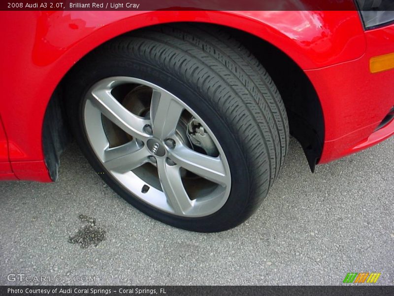 Brilliant Red / Light Gray 2008 Audi A3 2.0T