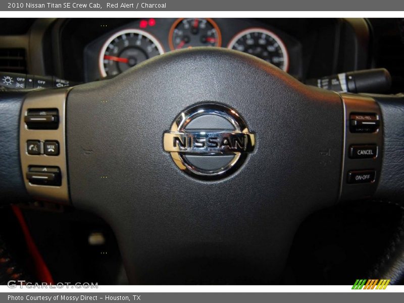 Red Alert / Charcoal 2010 Nissan Titan SE Crew Cab