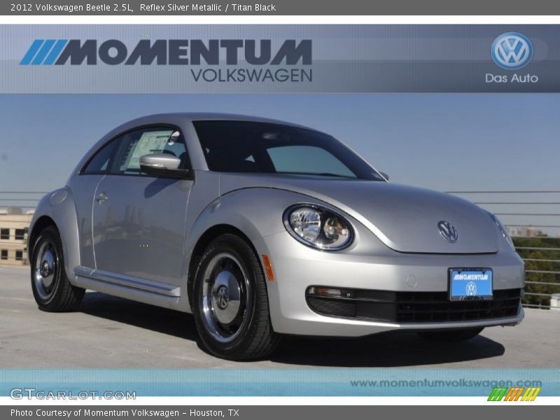 Reflex Silver Metallic / Titan Black 2012 Volkswagen Beetle 2.5L