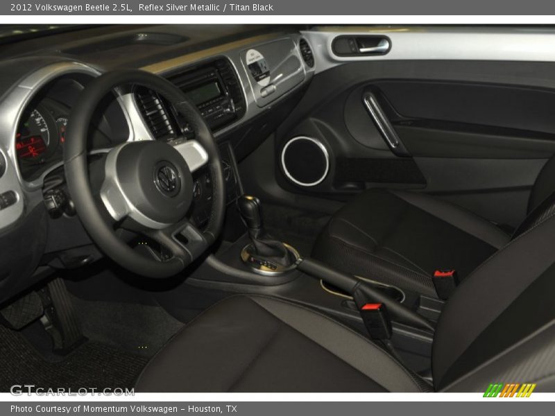 Reflex Silver Metallic / Titan Black 2012 Volkswagen Beetle 2.5L