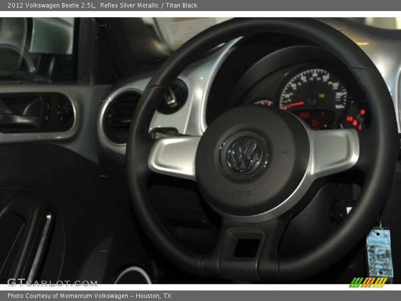 Reflex Silver Metallic / Titan Black 2012 Volkswagen Beetle 2.5L