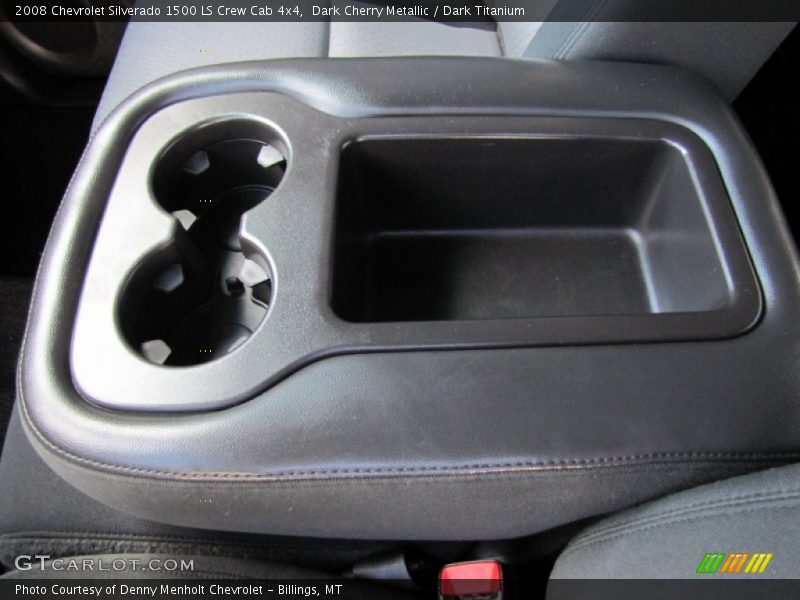 Dark Cherry Metallic / Dark Titanium 2008 Chevrolet Silverado 1500 LS Crew Cab 4x4