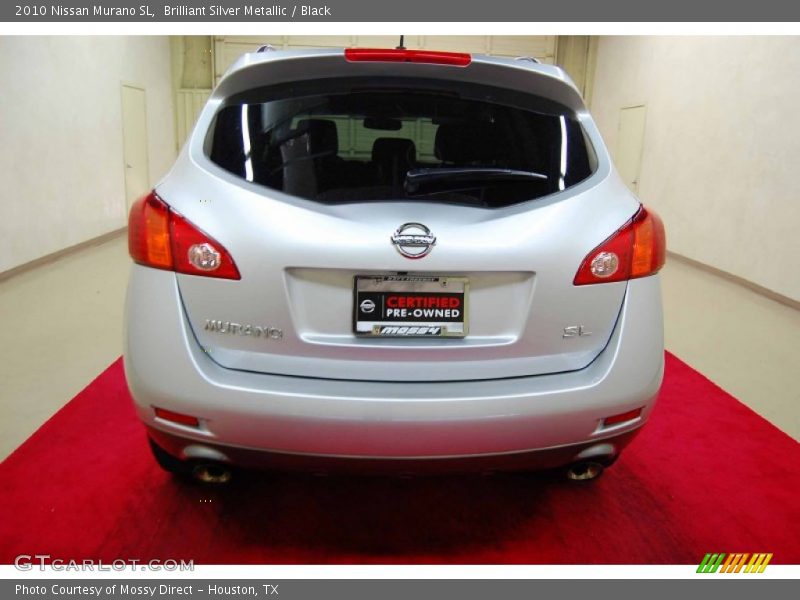Brilliant Silver Metallic / Black 2010 Nissan Murano SL